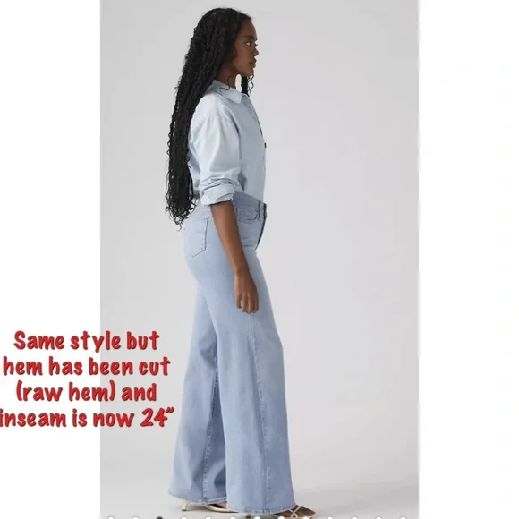 Levi’s 318 Shaping Wide Leg Jeans- Altered - Picture 3 of 15